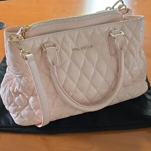 Vera Bradley Light Pink Quilted Satchel